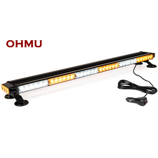 37.5" LED Strobe Light Bar Double Side Flashing with Magnetic Base