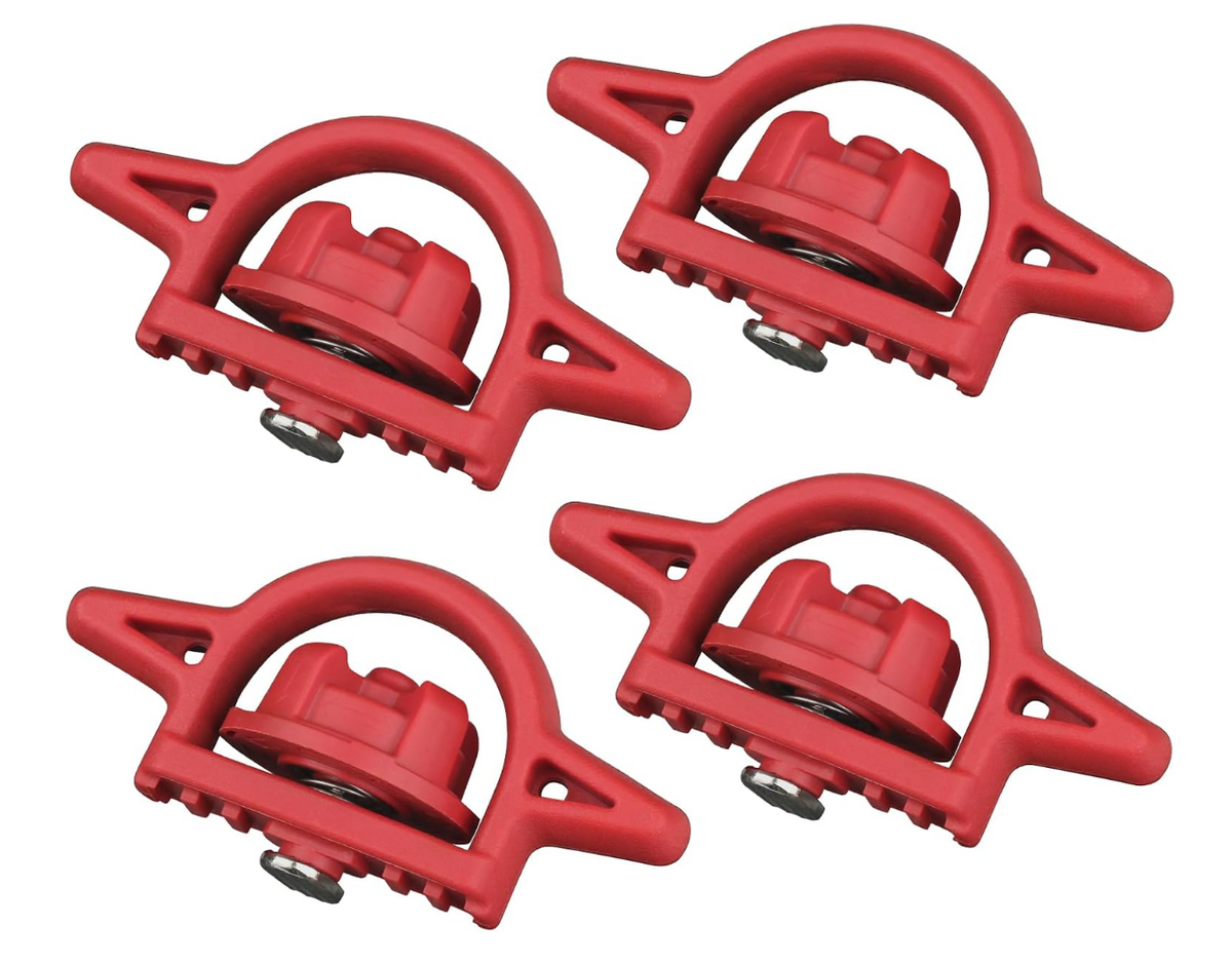 Bed Cleat Tie Down Anchor for Truck Bed Rail System 4pcs Compatible with 2005-2024 Toyota Tacoma Tundra Cargo Bed Accessories Parts PT278-35160 Striker Luggage Holders
