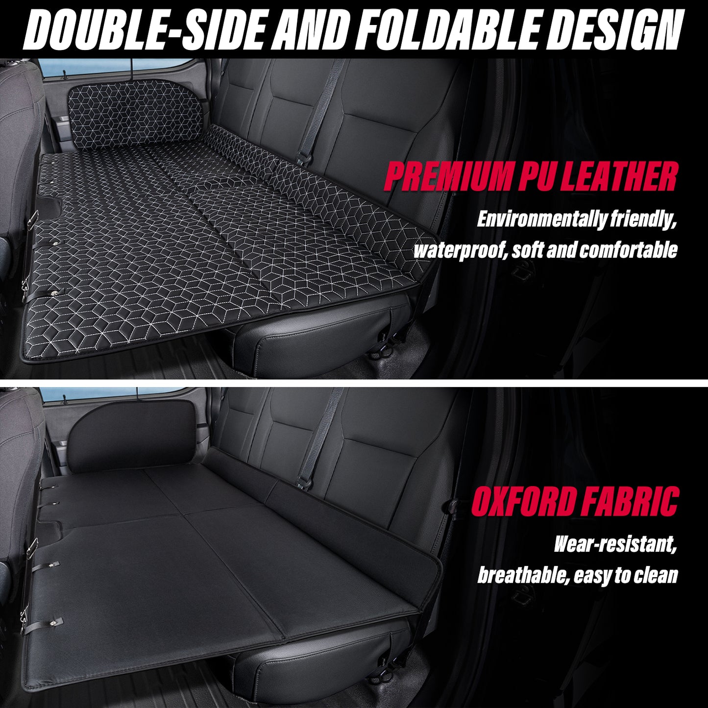 Non Inflatable Back Seat Extender Truck Bed Mattress for F150 /RAM 1500/Toyota/tundra/GMC/Tundra