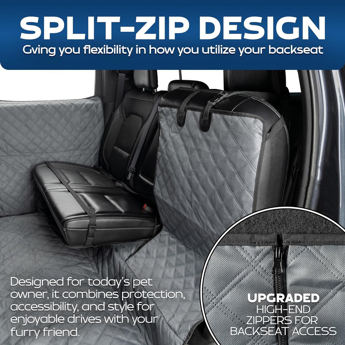 XL Pets Seat Covers for Trucks with Flip Up Rear Seats