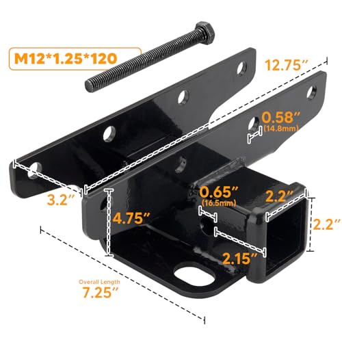 2-inch Trailer Hitch Receiver & Harness for Wrangler JL