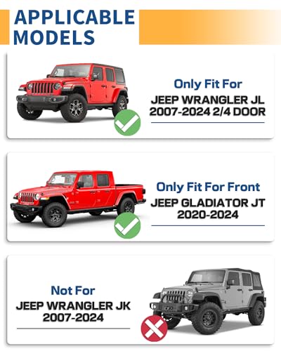 Front Inner Fender Liners with US Flag Design for 2018–2024 Jeep Wrangler JL/JLU & Gladiator JT