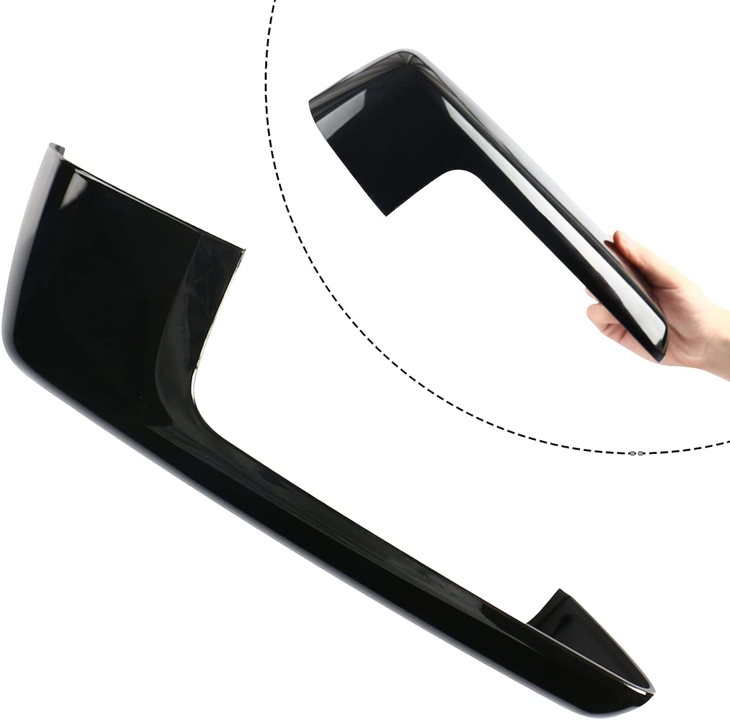 Black Mirror Cap Cover Trim for 2019-2023 Chevy Silverado 1500/GMC Sierra 1500 Accessories - OHMU