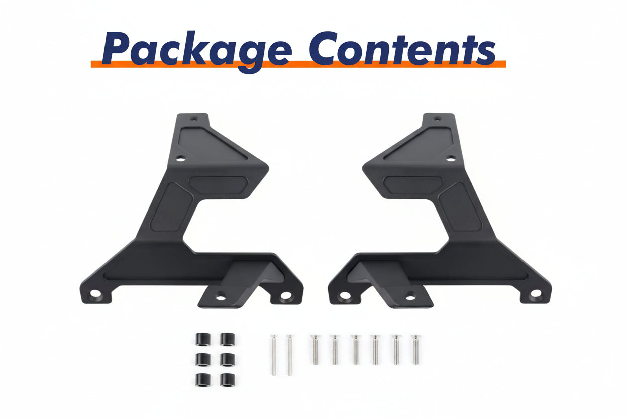 Dual A-Pillar Light Mount for 2018-2025 Jeep JL & Gladiator JT (Excludes Mojave/392)