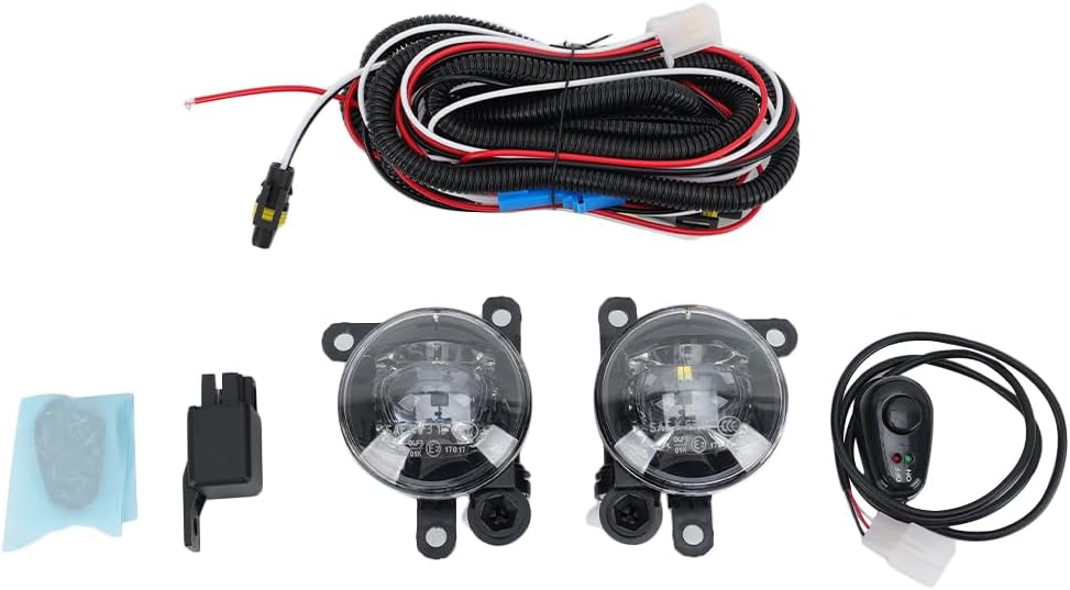 Set LED Front Bumper Fog Light Driving Lamp For Ford Bronco Sport 2021 2022 2023 With Wiring Switch Left & Right Side