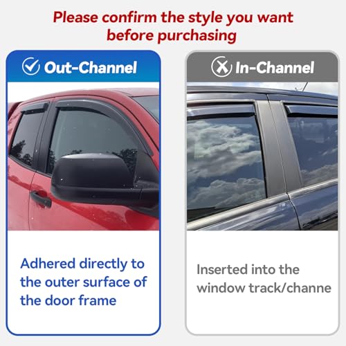 Dodge Ram 1500 Quad/Extended Cab Window Rain Guards