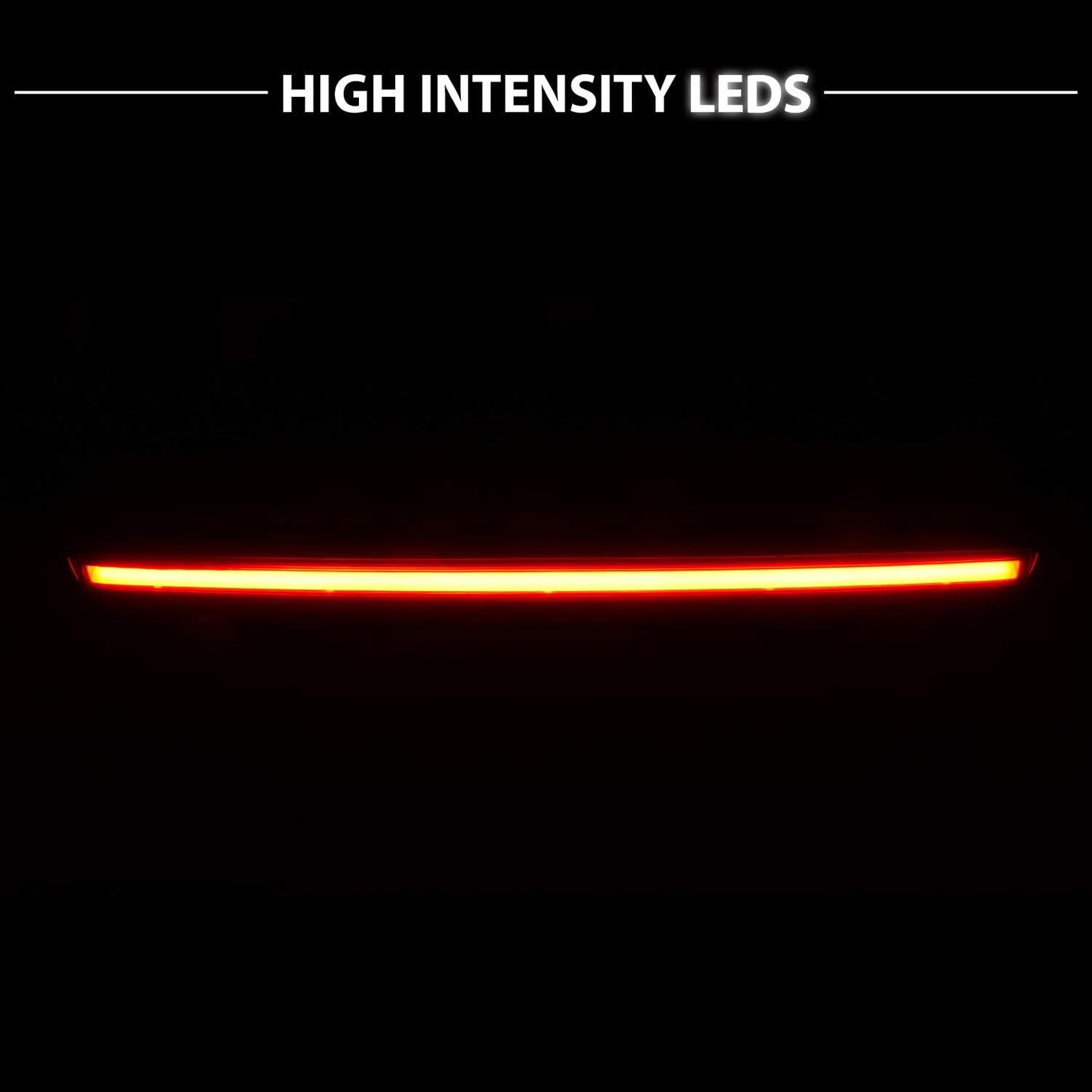 AmeriLite Red Neon LED 3rd Brake Lamp Center High Mount Stop Light For Chevy Tahoe Suburban/GMC Yukon XL/Cadillac Escalade SUV - Passenger and Driver Side, Vehicle Light Assembly, Red