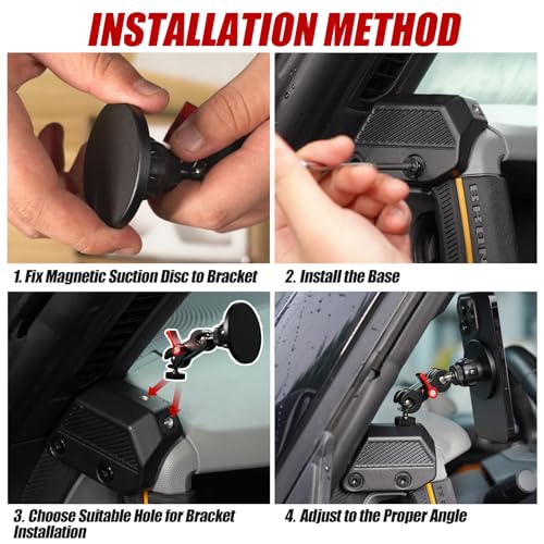 Magnetic Phone Holder for 2021-2026 Ford Bronco Accessories 2/4-Door