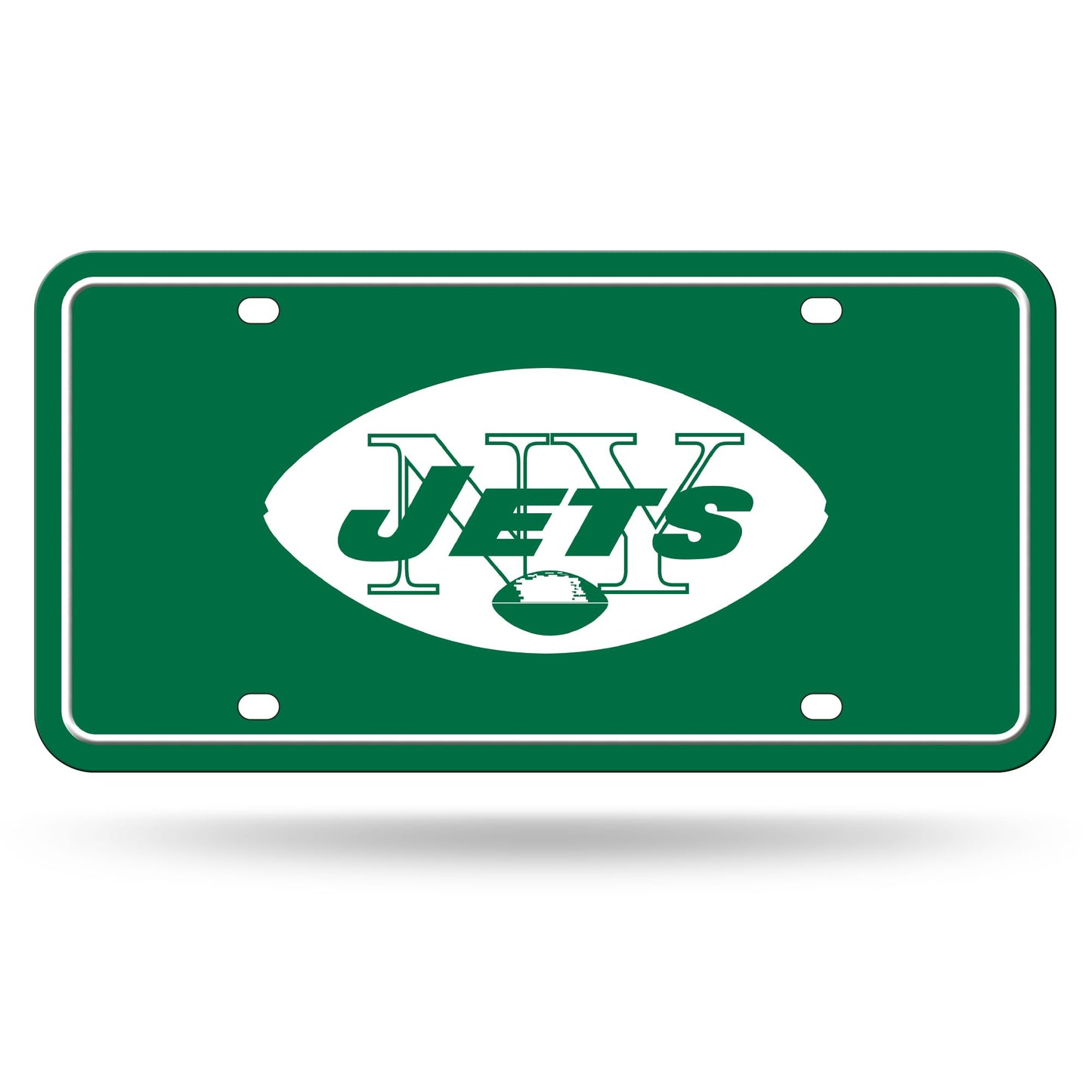 Rico Industries NFL Football Modern Retro Metal Auto Tag 6" x 12" - Great for Truck/Car/SUV