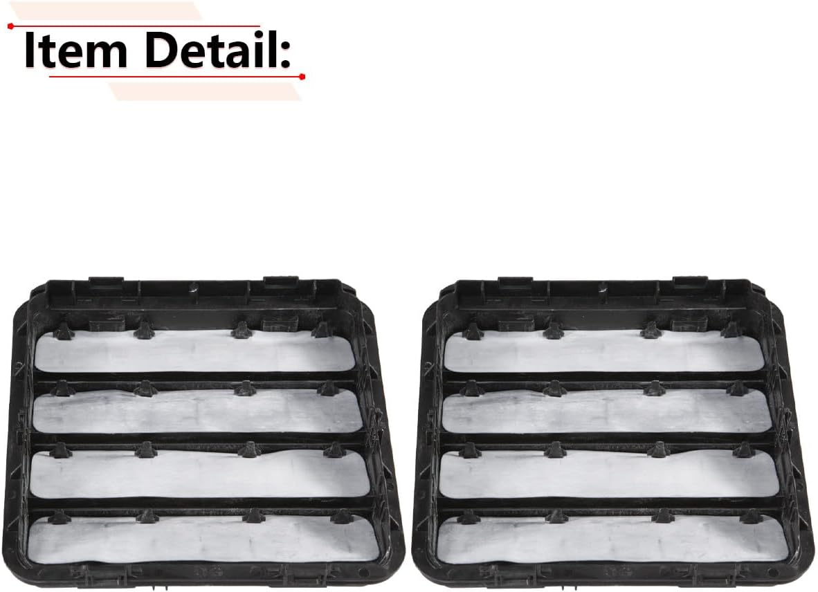 2-PCS Cab Air Pressure Vents for Dodge Ram 1500/2500/3500/4500 - Replaces 68323649AB