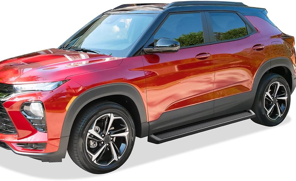 APS Running Boards Bars Compatible with Chevy Tahoe 2021-2025 4-Door & GMC Yukon 2021-2025 4-Door (Exclude Yukon XL) (Black Powder Coated Running Board Style)