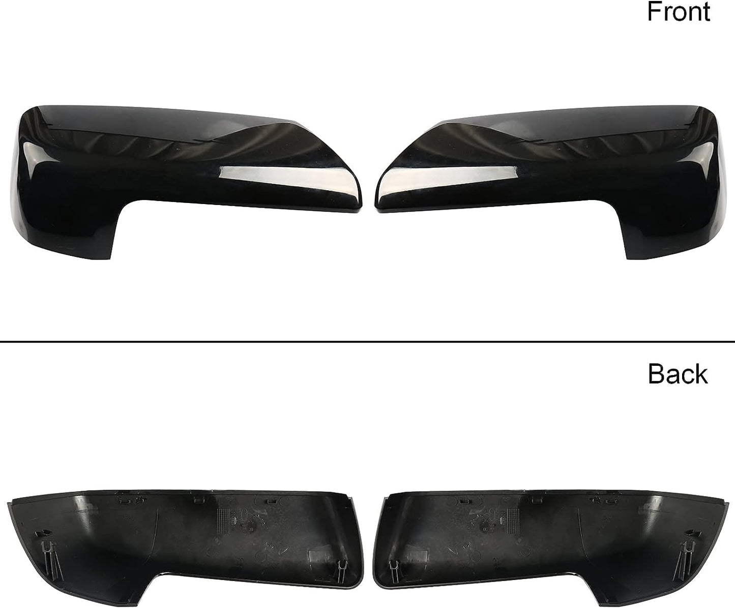 Black Mirror Cap Cover Trim for 2019-2023 Chevy Silverado 1500/GMC Sierra 1500 Accessories - OHMU