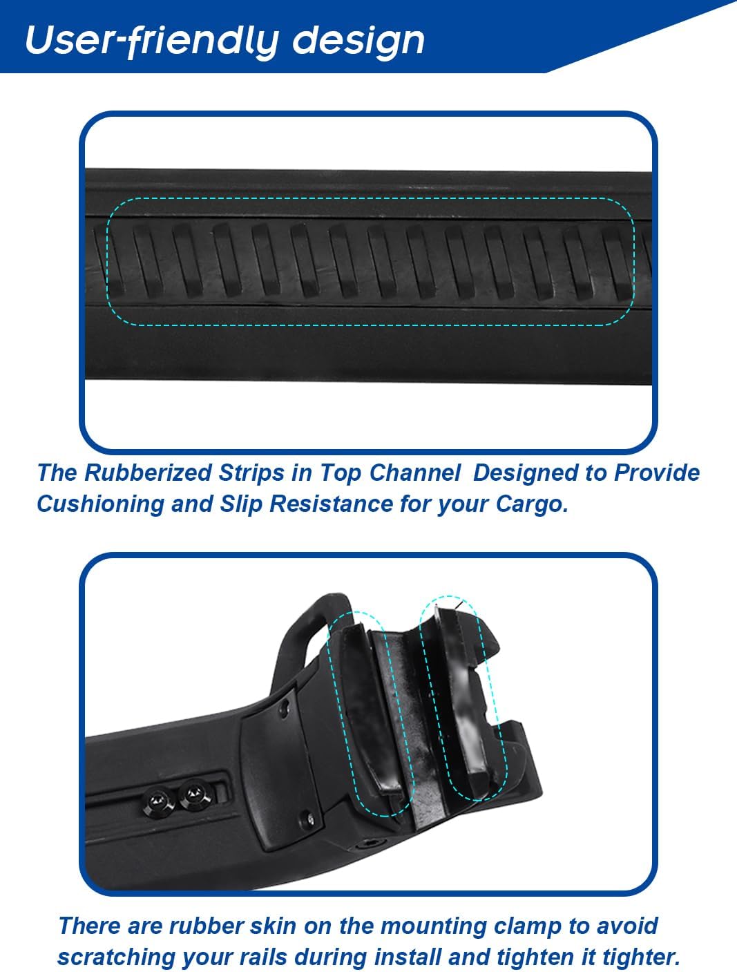 Roof Racks Cross Bars Fit for 2021-2024 Chevrolet Tahoe and Suburban, Yukon and Yukon XL - OHMU