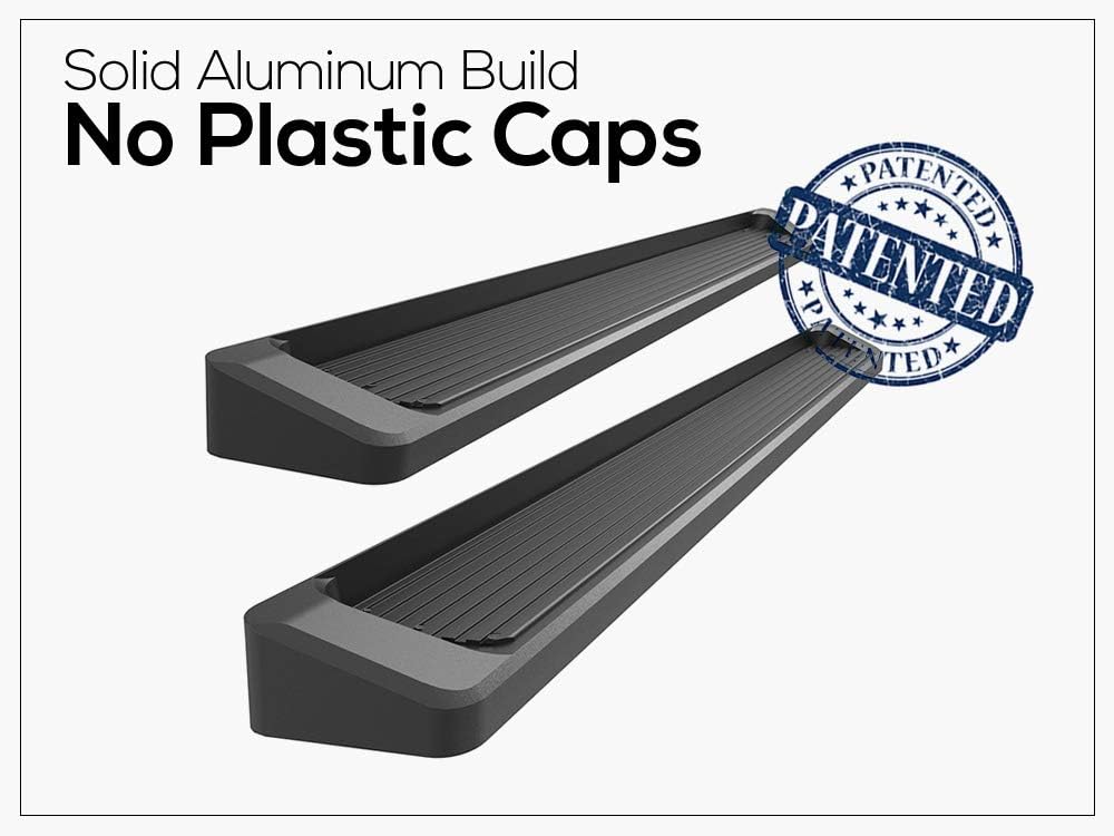 APS Running Boards Bars Compatible with Chevy Tahoe 2021-2025 4-Door & GMC Yukon 2021-2025 4-Door (Exclude Yukon XL) (Black Powder Coated Running Board Style)