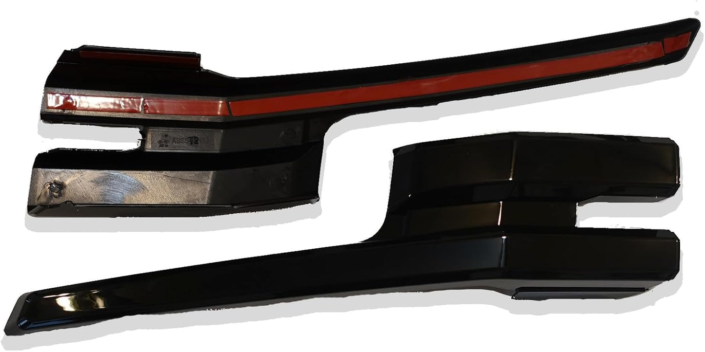 Black Magic Gloss Black Tape-on Grille Overlay Compatible With 2021-2024 Chevrolet Suburban/Tahoe LT And Premier