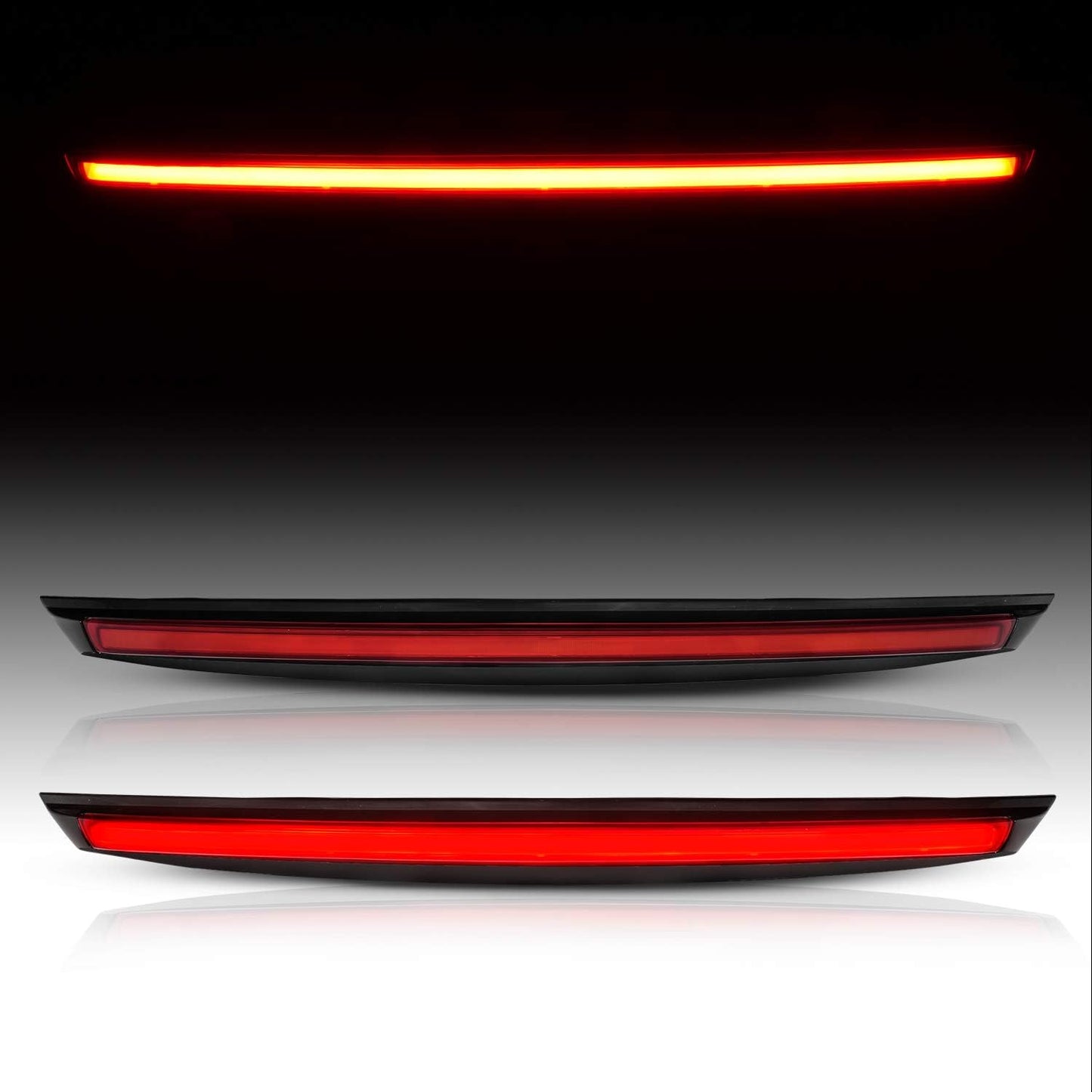 AmeriLite Red Neon LED 3rd Brake Lamp Center High Mount Stop Light For Chevy Tahoe Suburban/GMC Yukon XL/Cadillac Escalade SUV - Passenger and Driver Side, Vehicle Light Assembly, Red