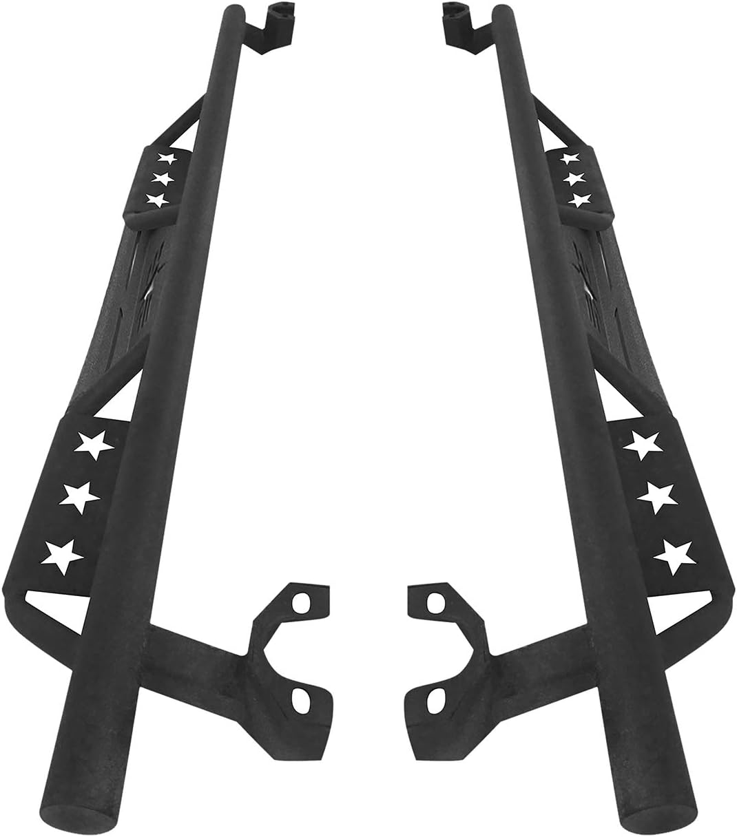 Solid Steel Running Boards for 2007-2018 Jeep Wrangler JKU 4-Door