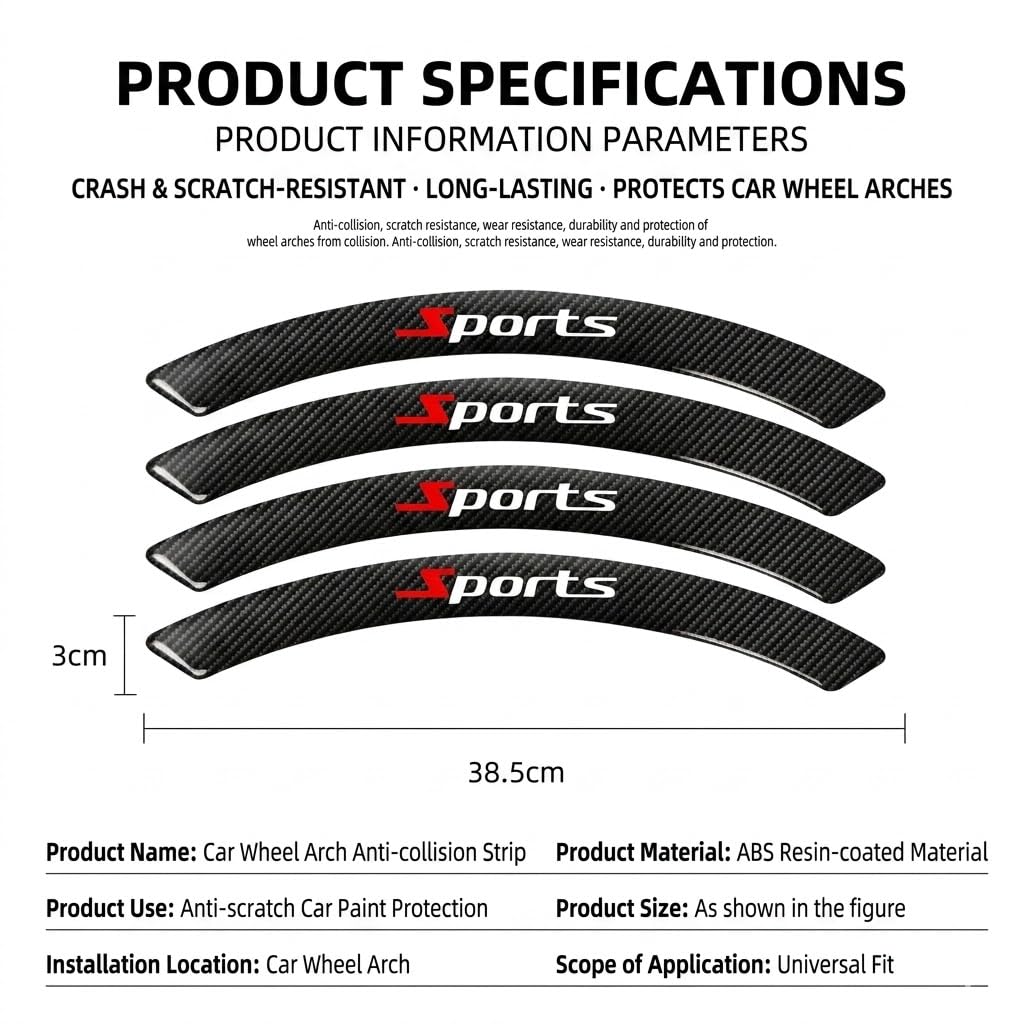 Jeep Wrangler JL Carbon Fiber Fender Flares 4-Pc Set