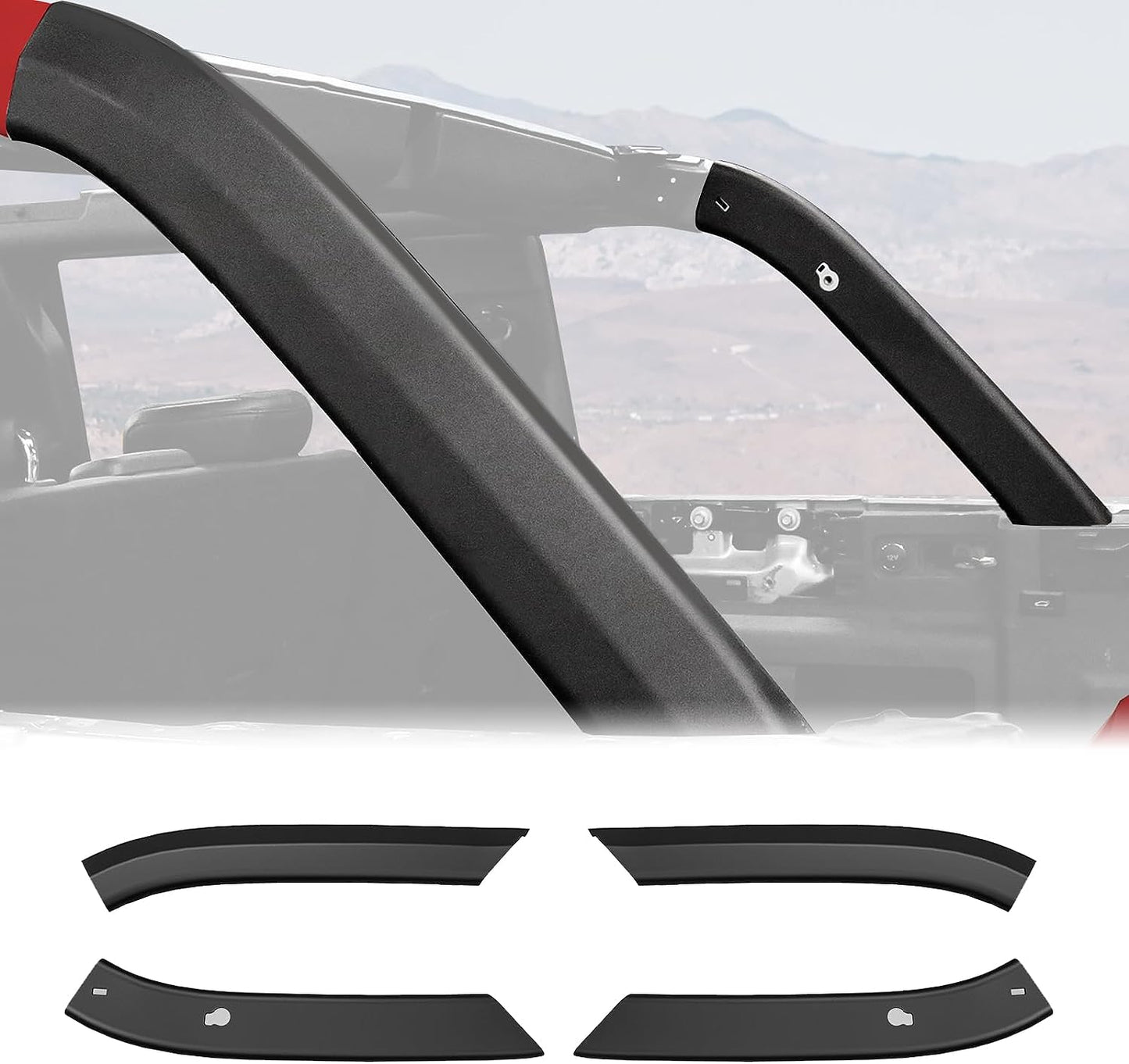 Upgraded Roll Bar Cover for Ford Bronco 4 Door Accessories 2021 2022 2023 2024 - OHMU