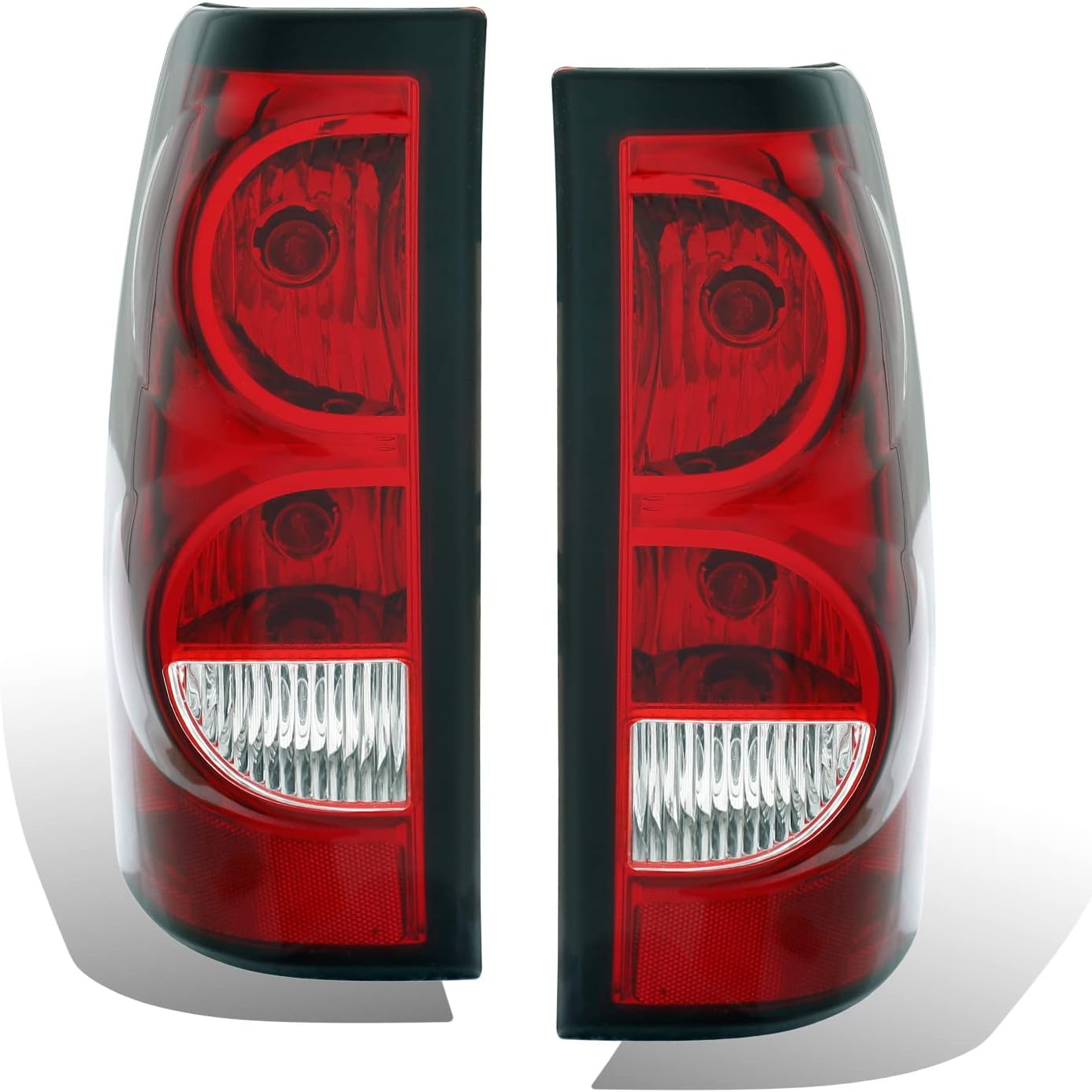 Replacement OE Style Taillights Rear Brake Lamp with Bulb and Harness Set For 2003-2006 Chevy Silverado