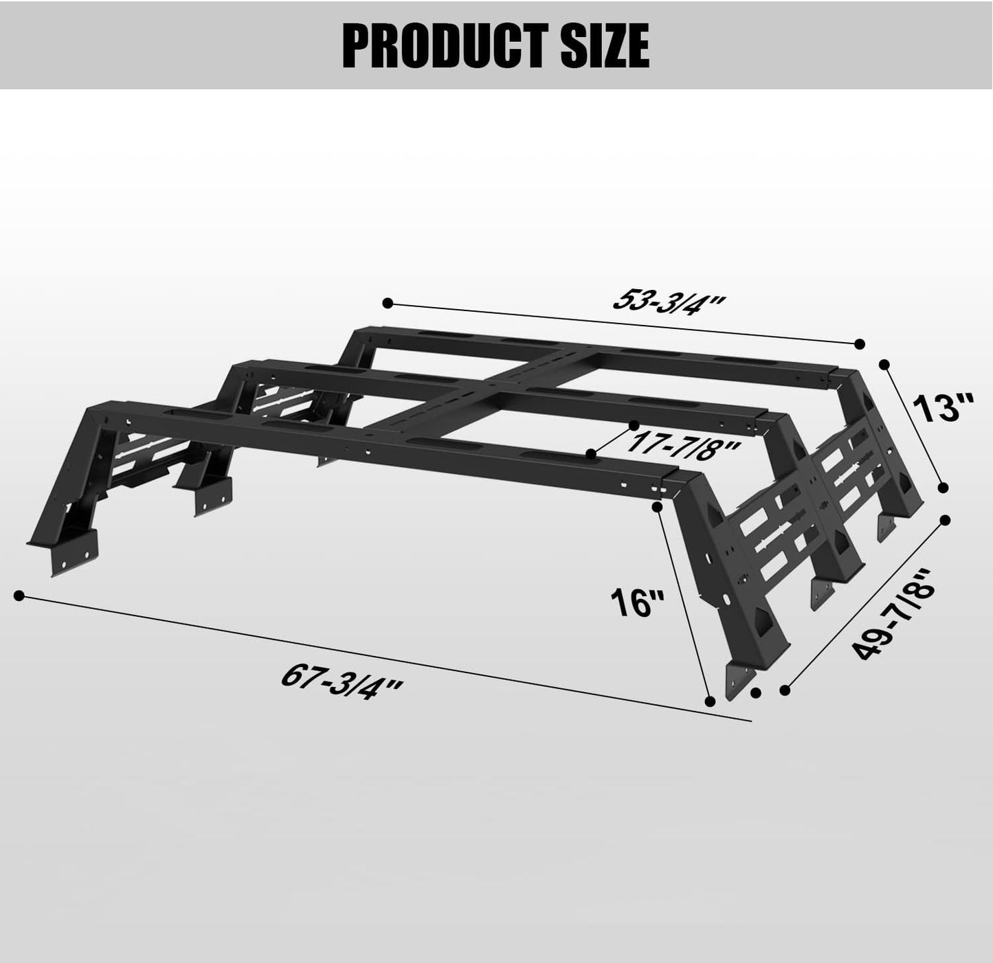 Truck Bed Rack Fit for 2009-2023 Ford F150 & Raptor - OHMU