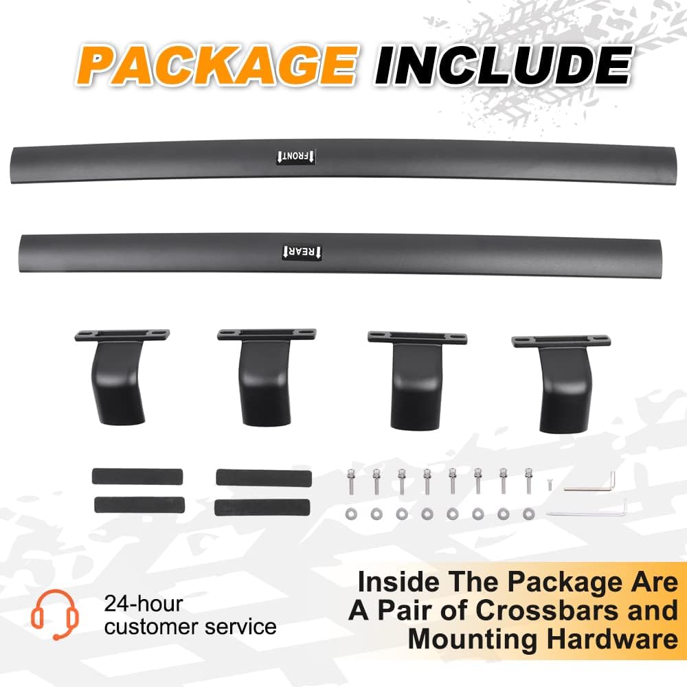 Snailfly Roof Rack Cross Bars Fit for 2021 2022 2023 2024 2025 Jeep Grand Cherokee L 3-Row and 2022 2023 2024 2025 Jeep Grand Cherokee 2-Row Accessories