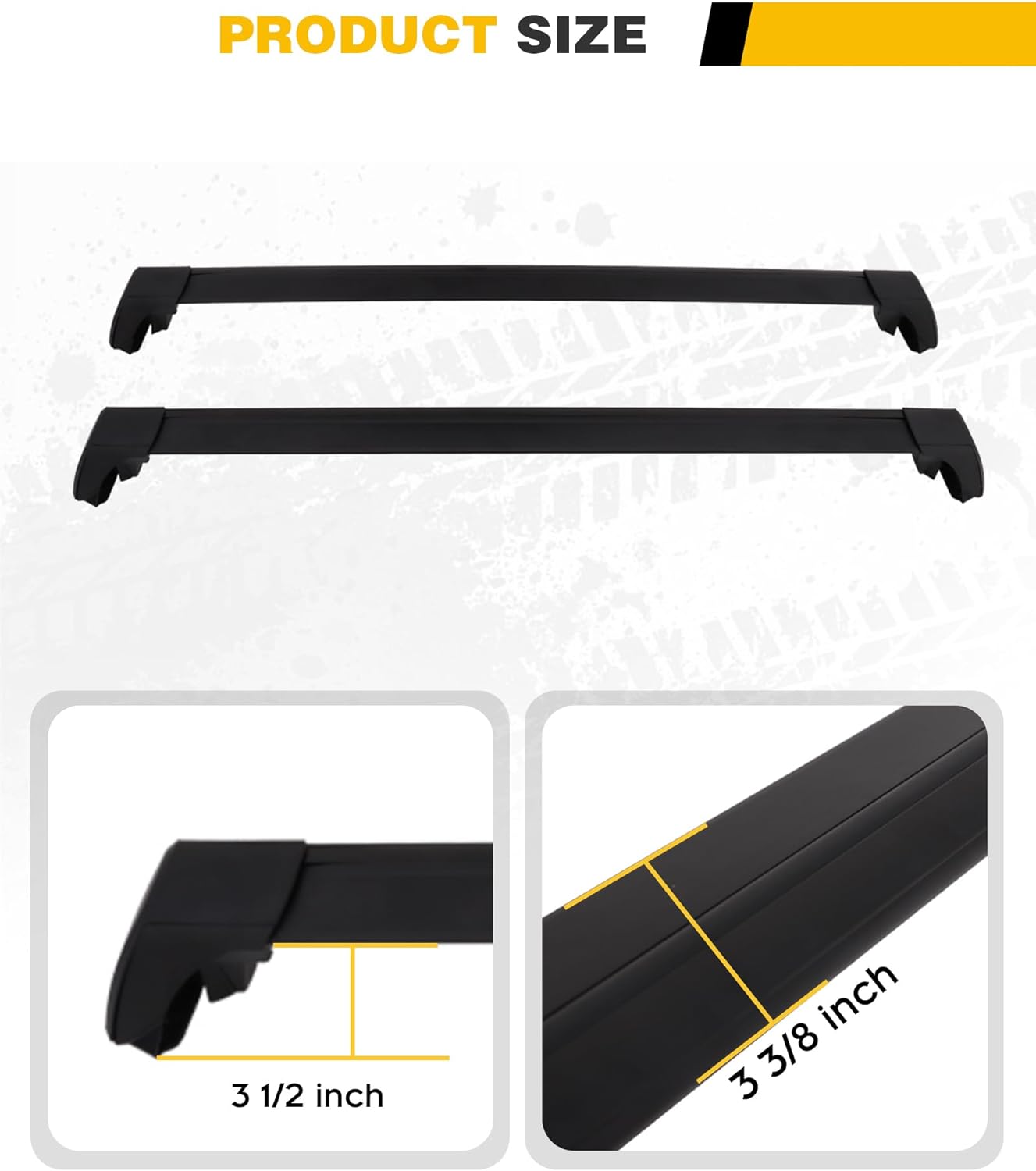 Cross Bars Roof Rack Rail Fit for Ford Explorer 2020-2025 - OHMU
