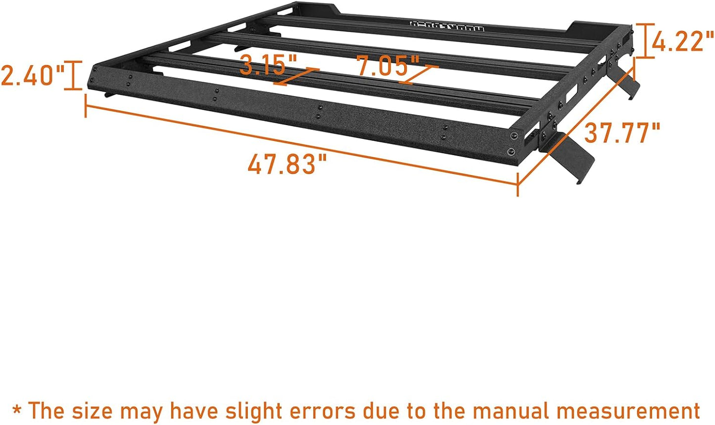 Half Short Roof Rack Rear Cargo Basket Crossbar for 2021 2022 2023 2024 Ford Bronco