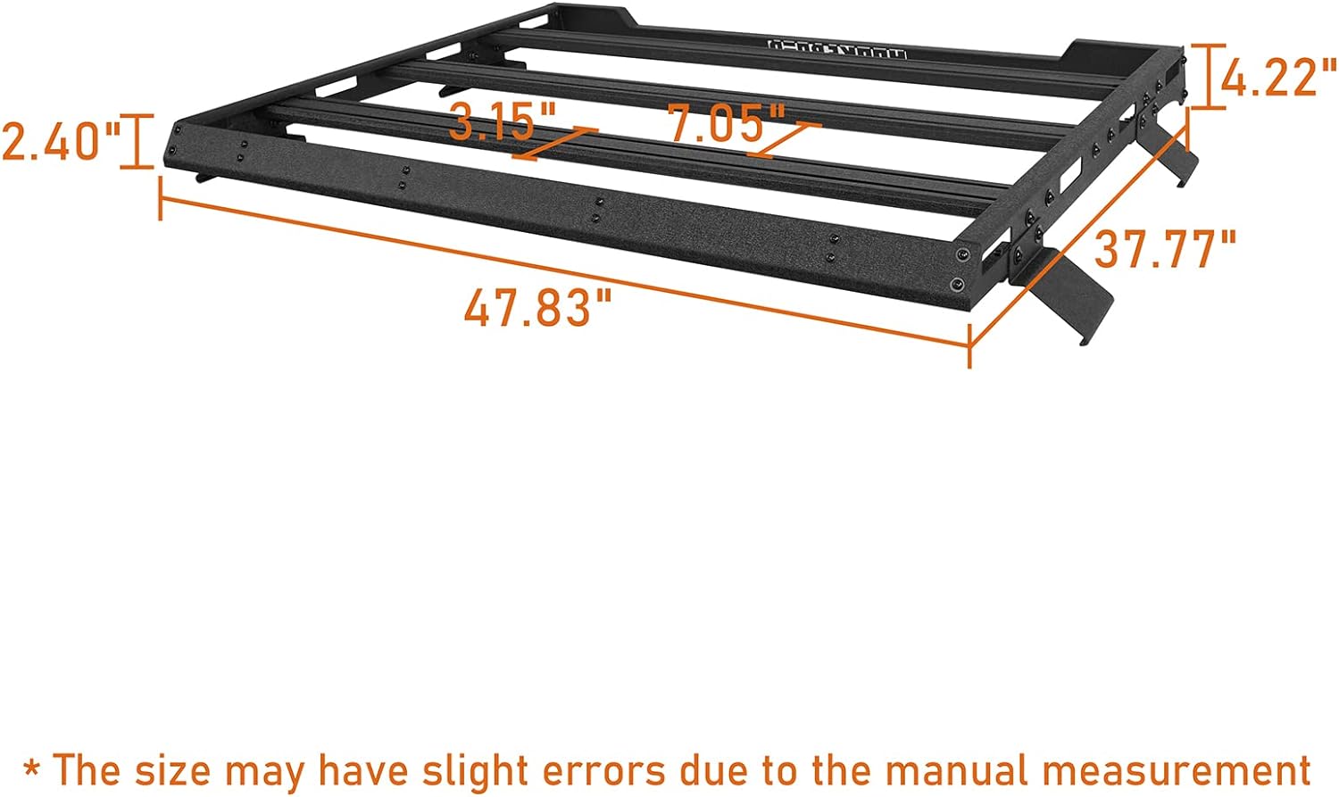 Half Short Roof Rack Rear Cargo Basket Crossbar for 2021 2022 2023 2024 Ford Bronco - OHMU