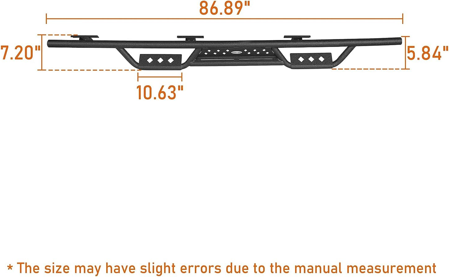 6.9" Drop Down Side Step Bars Running Boards for Jeep Gladiator JT 2020 2021 2022 2023 2024 - OHMU