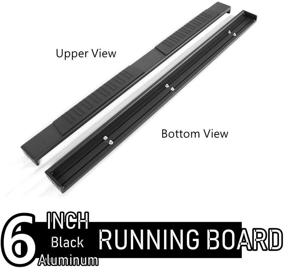 6 inch Black Side Steps Compatible for 2019-2024 Dodge Ram 1500 New Body Crew Cab - OHMU