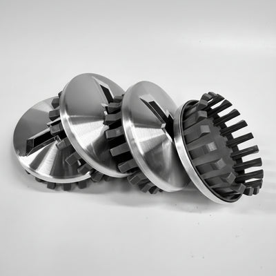 4-PCS Brushed Center Caps for 2019+ Chevy Colorado/Silverado/Suburban/Tahoe - Replaces 22837060, 20942002