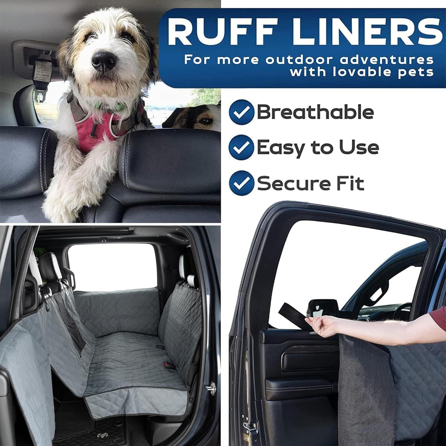 Newest Dog Seat Covers for Full-Size Trucks /SUV, Cars / Mid-Size SUV / Mid-Size Truck