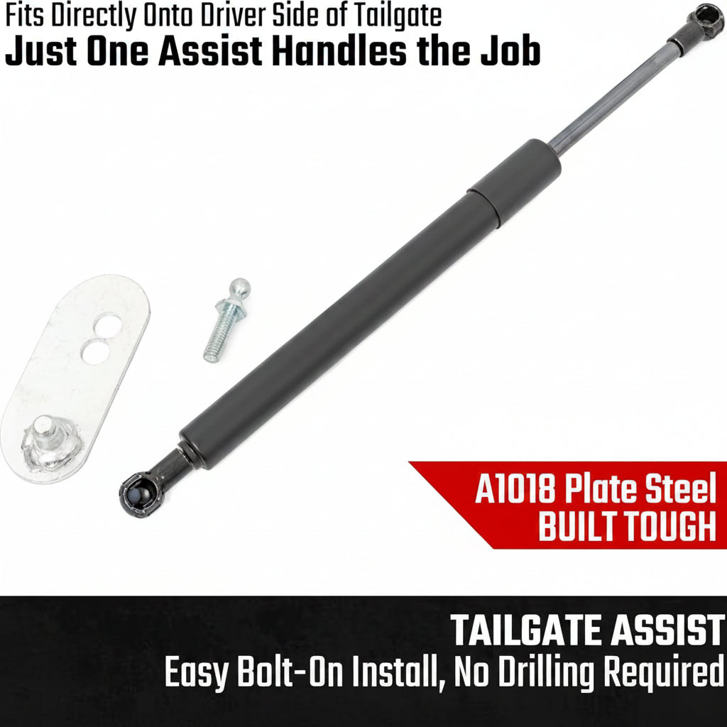 Tailgate Assist for 2019-2026 Ram 1500 2WD/4WD (Driver-Side) - Slow-Release Damper