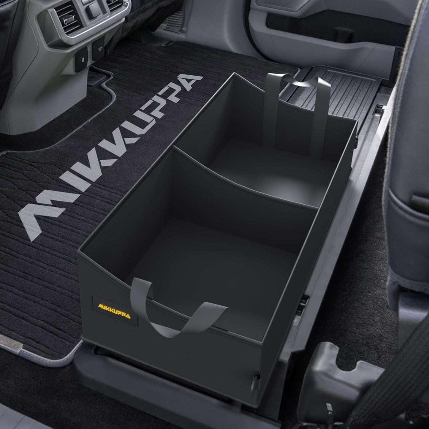 MIKKUPPA Truck Under Seat Storage - Replacement for 2015-2024 Ford F150 F250 F350, for 2 Compartments for Bench Seat Truck Tool Box Organizer Underseat Storage Bag