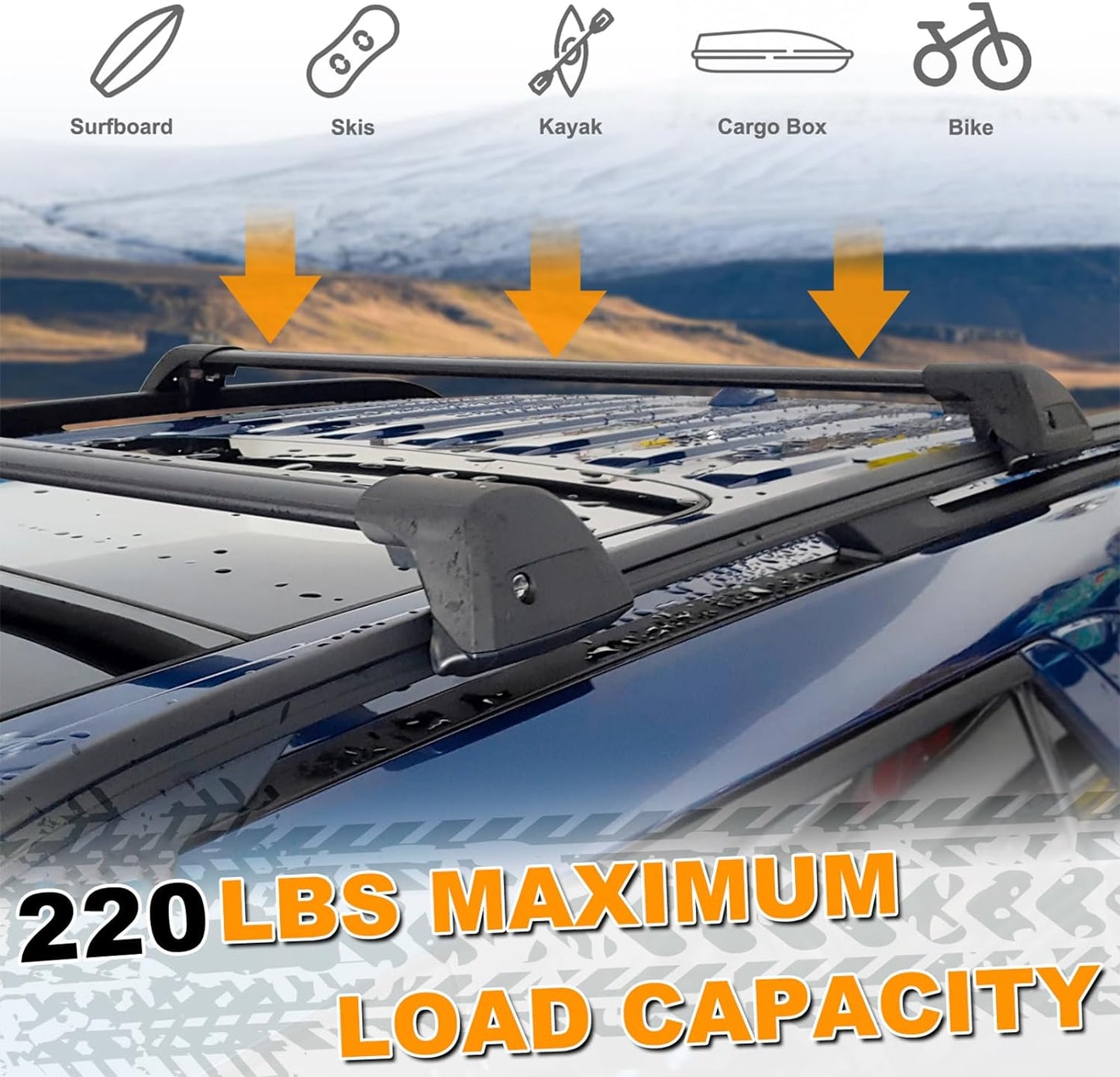 Crossbars Customized for 2020-2024 Ford Explorer - OHMU