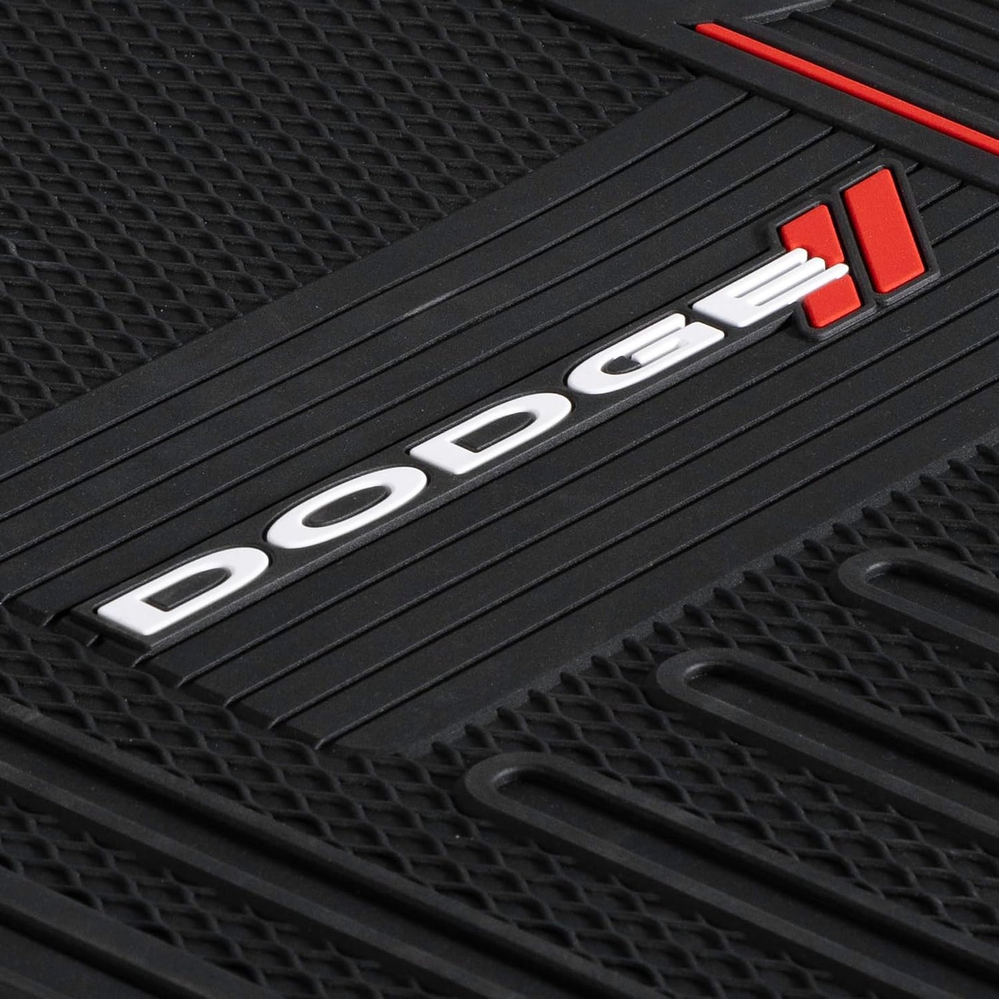 Elite 'Dodge' Floor Mat Set (4-PCS) - Black
