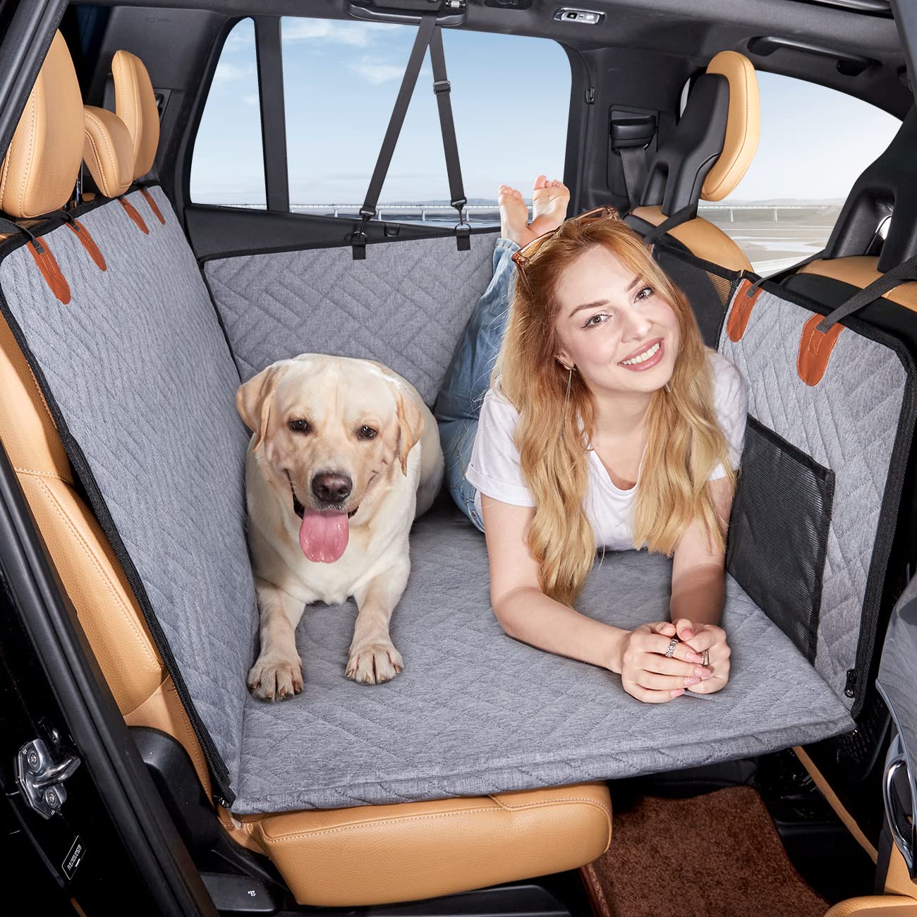 Back Seat Extender ,Dog Car Seat Cover, Camping Air Mattress, Hammock Travel Bed,Non Inflatable Car Bed Mattress for Car SUV Truck - OHMU