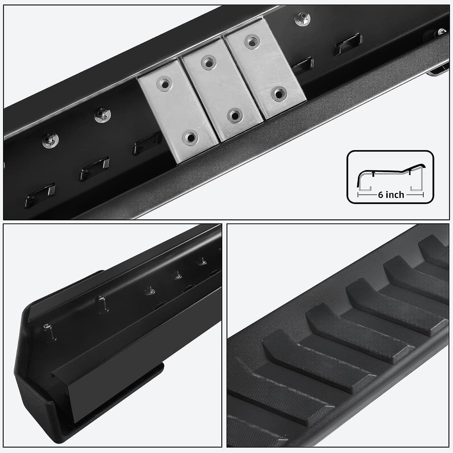 Running Board Nerf Bar Compatible with 15-23 Ford F150 Superduty Crew Cab