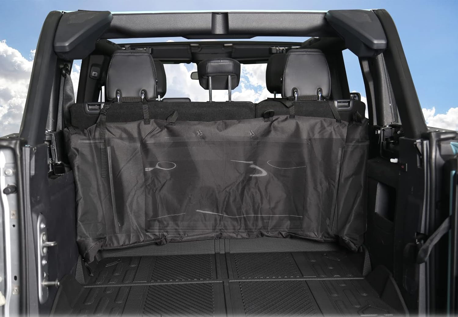 Mabett Soft Top Window Storage Bag for Ford Bronco Accessories 2021 2022 2023 2024 4 Door Plush Multi-Layer Protection Bags Prevent Soft Windows Scratching and Bending