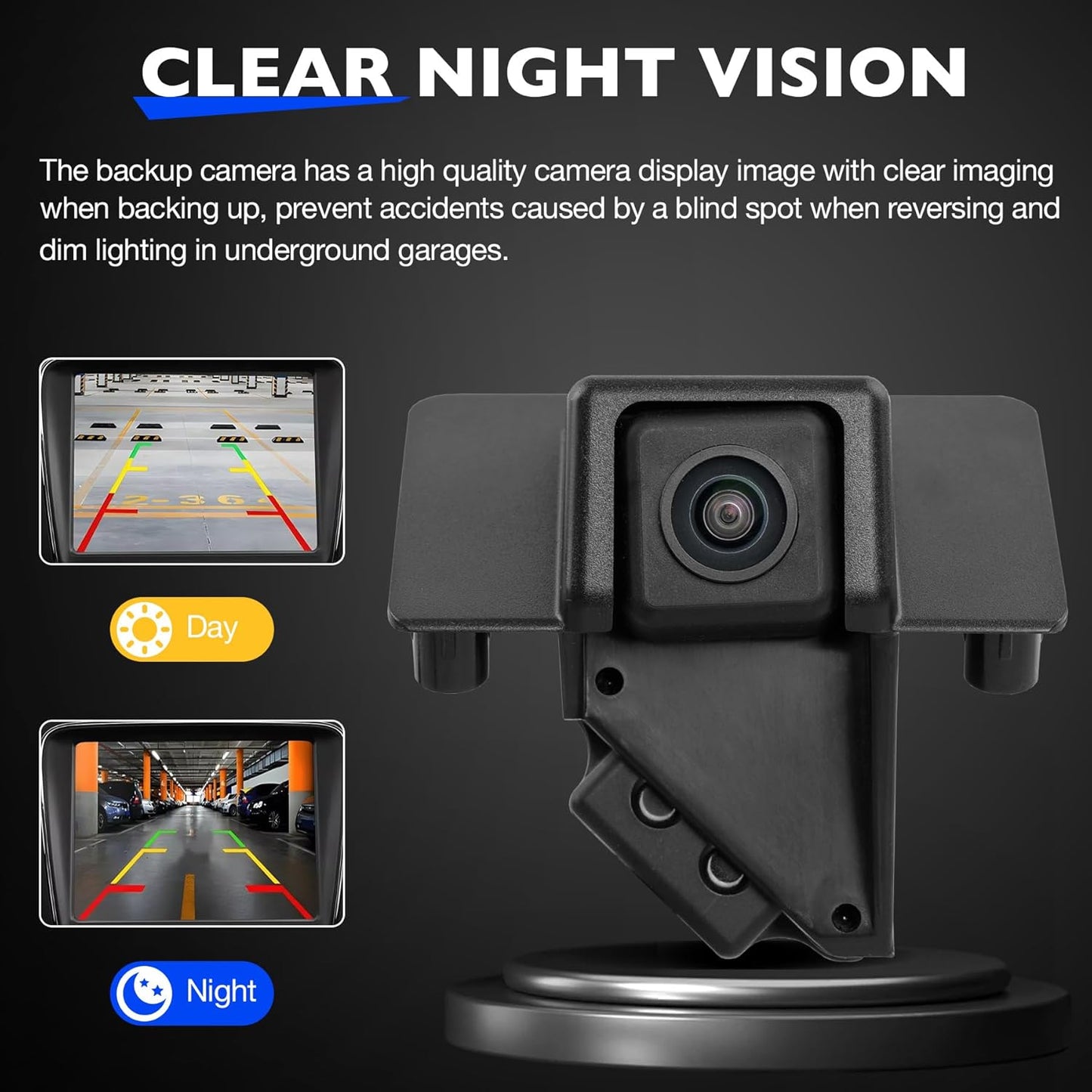 Backup Camera, Compatible with 2009-14 Cadillac Escalade ESV Chevy Tahoe Suburban GMC Yukon XL 1500 2500 Reversing Parking Cameras, Replace 22913932 19211811 22790290 22762723