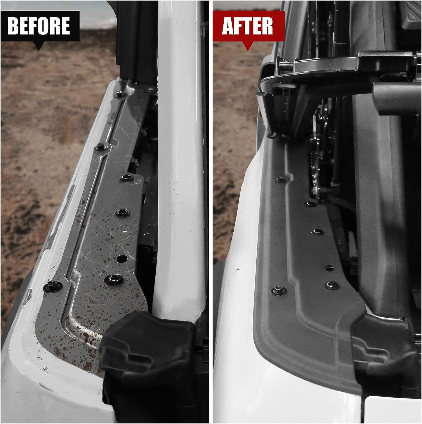 Cargo Shelf Side Covers for Ford Bronco 2021 2022 2023 4-Door Soft Top