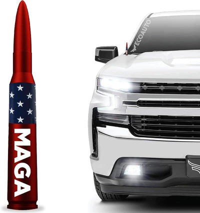 50 Cal Military Grade Aluminum Bullet Antenna Fits All Chevy & GMC Truck Model