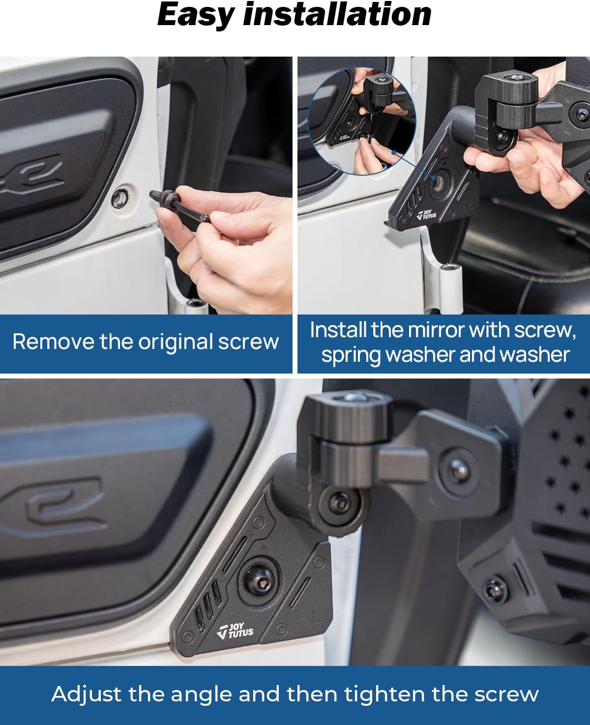 Mirrors Doors Off for Wrangler JL/JLU 2018-2024 Gladiator JT - OHMU