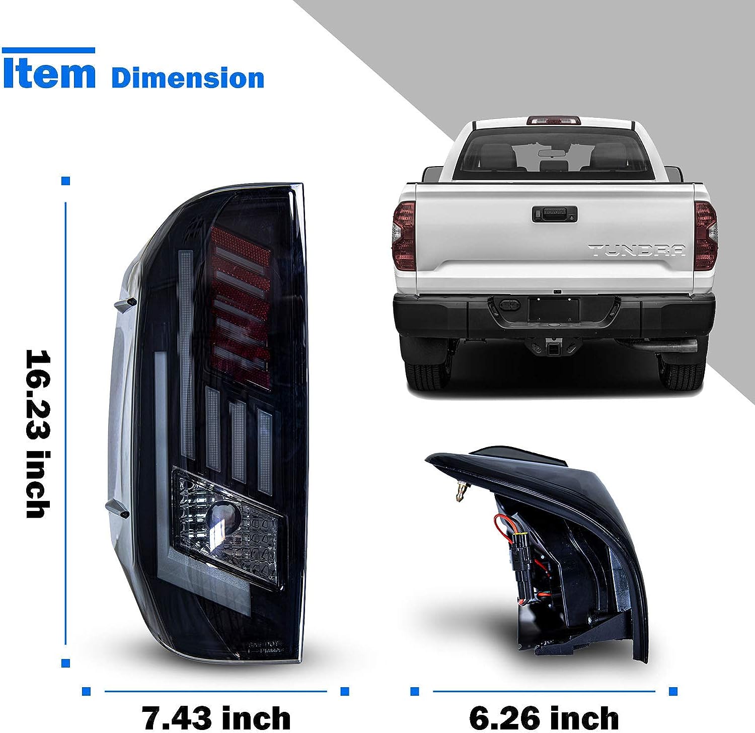 New Upgraded LED Tail Lights Assembly for 2014-2021 Toyota Tundra - OHMU