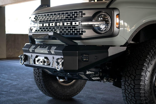 Bull Bar with LED Light Bar Mount fits most DV8 Offroad MTO Series Front Bumpers | Steel Construction | Accommodates 13-inch Elite Series Light Bar | DV8 Offroad