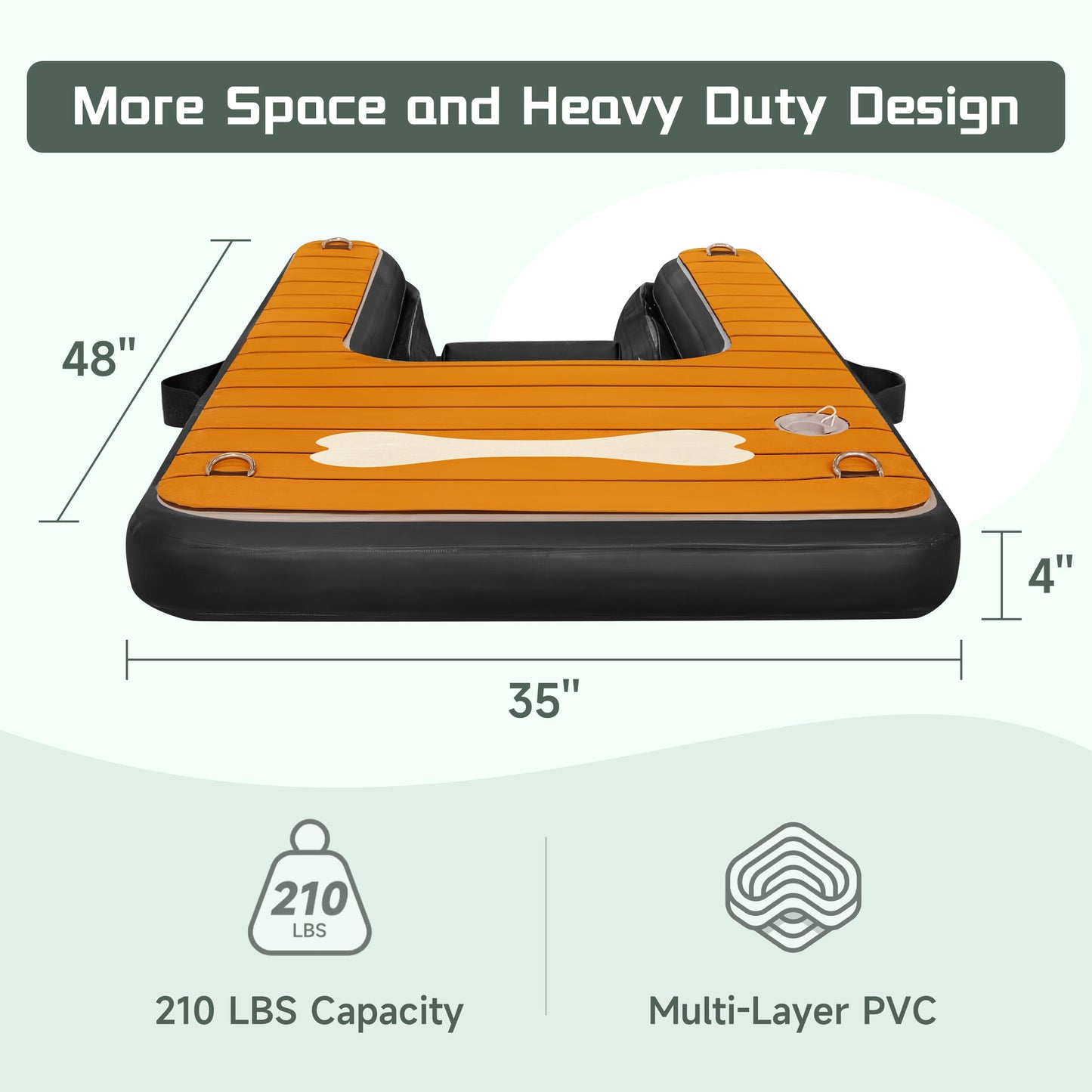 210 lbs PVC Dog Water Ramp for Dogs - OHMU