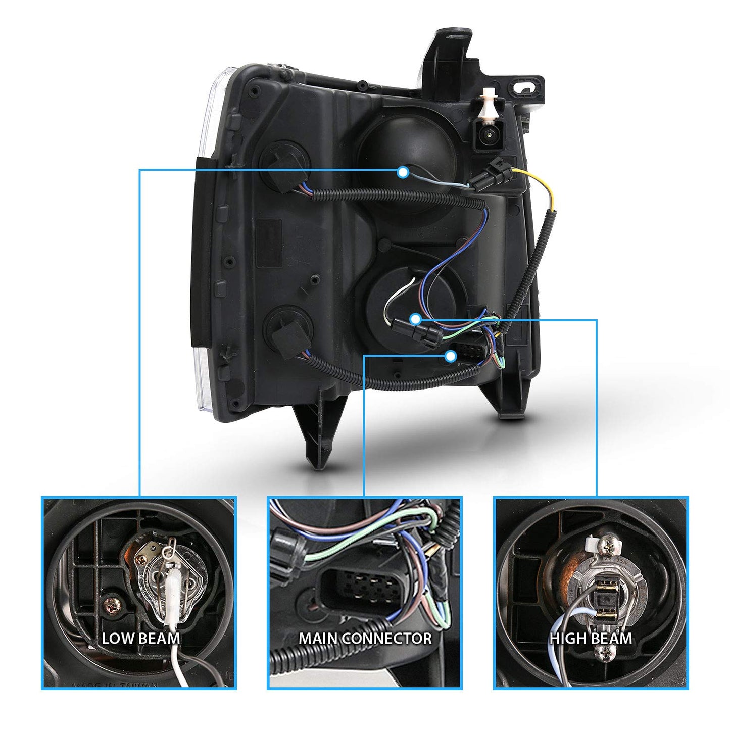 For 2007-2013 Chevy Silverado 1500/07-14 2500HD 3500HD Led, Halogen - OHMU