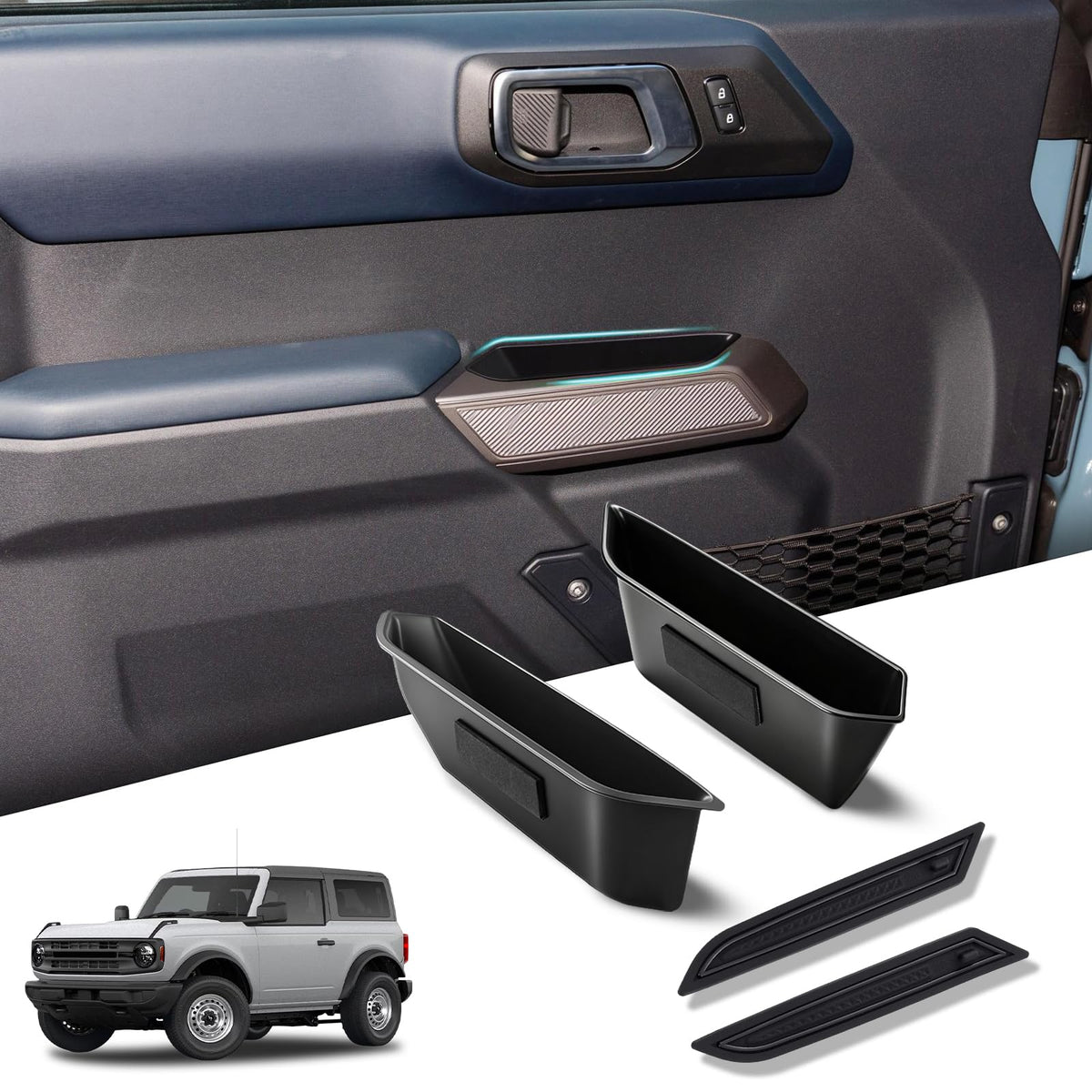 4 Door Handle Storage Box fit for 2021-2026 Ford Bronco