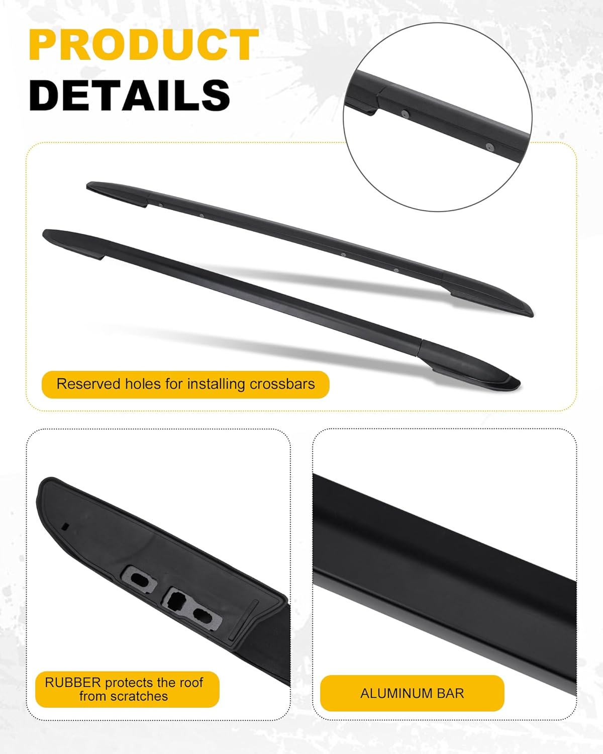 220lbs 4PCS Cross Bars Roof Rack Rails Fit for Toyota Sienna 2021-2025 - OHMU